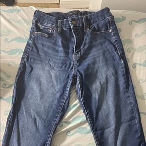 American Eagle Outfitters Dark Blue Skinny Jeans